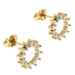 Diamond, Gold Earrings